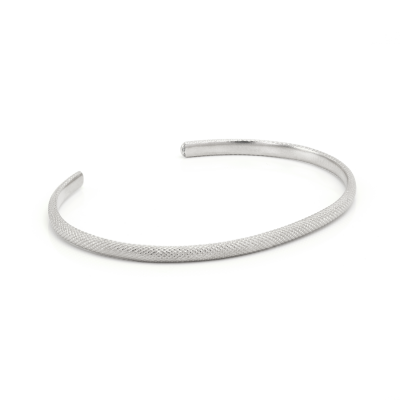 Simple sterling silver bangle bracelet TROMSO